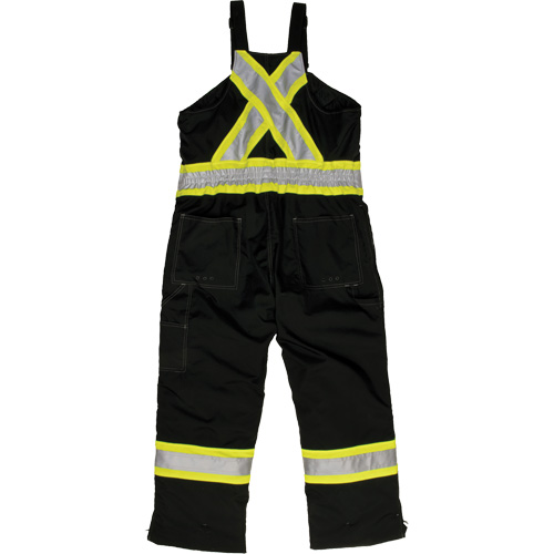 Ripstop Insulated Safety Bib Overall, Polyester, X-Small, Black We Share Industrial Supply