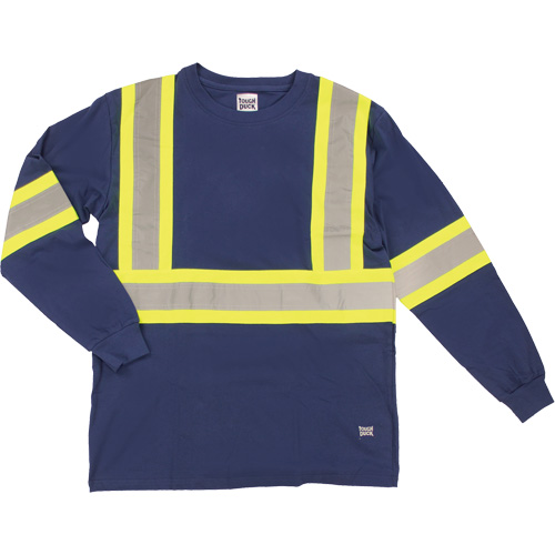 T-shirt de s&eacute;curit&eacute; &agrave; manches longues, Coton, T-petit, Bleu marin We Share Industrial Supply