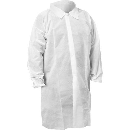 Sarrau de laboratoire KleenGuard KGA10, Moyen, Blanc We Share Industrial Supply