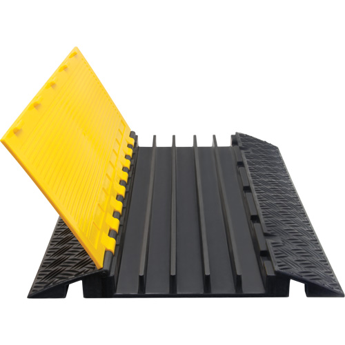 Polyurethane Cable Protector, 5 Channels, 35.43" L x 19.69" W x 2" H We Share Industrial Supply