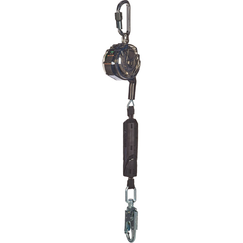 C&acirc;ble de limiteur de chute personnel 36CS V-TEC, 10', Acier galvanis&eacute;, Pivotant We Share Industrial Supply