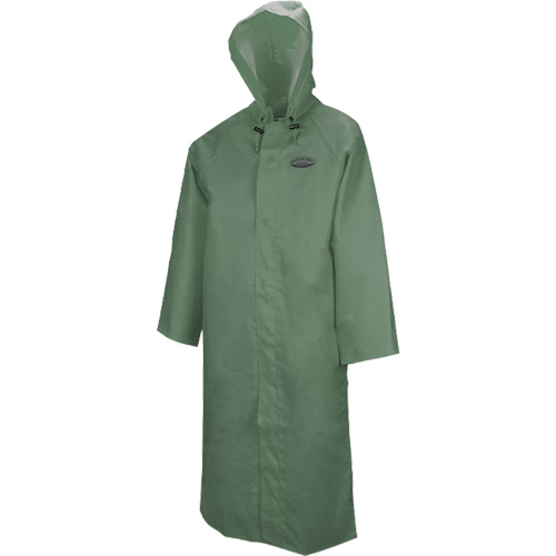 Manteau long avec capuchon d&eacute;tachable Hurricane 851, Moyen, Vert We Share Industrial Supply
