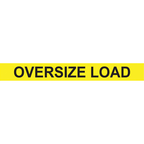 Oversize Load Heavy Haul Sign, Aluminum, 96" W x 12" H We Share Industrial Supply