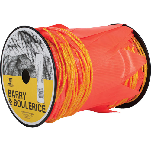 Warning Line with Flags, 328' L, Orange We Share Industrial Supply