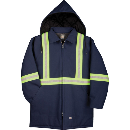 Parka en canard de premi&egrave;re qualit&eacute; avec mat&eacute;riau r&eacute;fl&eacute;chissant, Bleu marine, 5T-Grand We Share Industrial Supply