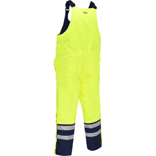 Bisley&reg; Extreme Cold Bib Overall, Polyester, Small, High Visibility Lime-Yellow We Share Industrial Supply