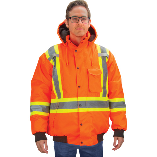 Parka d'hiver imperm&eacute;able 7-en-1, Orange haute visibilit&eacute;, Moyen We Share Industrial Supply