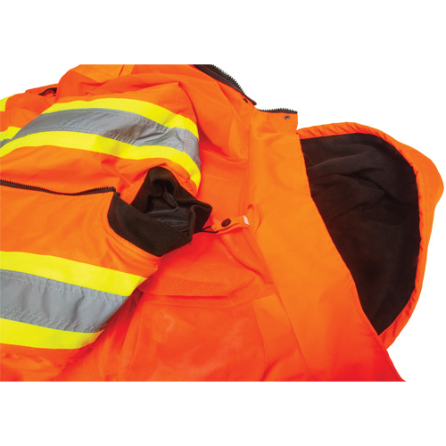 Parka d'hiver imperm&eacute;able 7-en-1, Orange haute visibilit&eacute;, Moyen We Share Industrial Supply