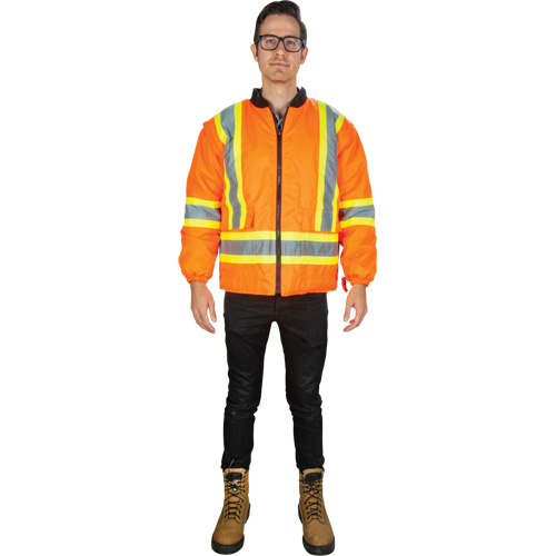 Parka d'hiver imperm&eacute;able 7-en-1, Orange haute visibilit&eacute;, Moyen We Share Industrial Supply