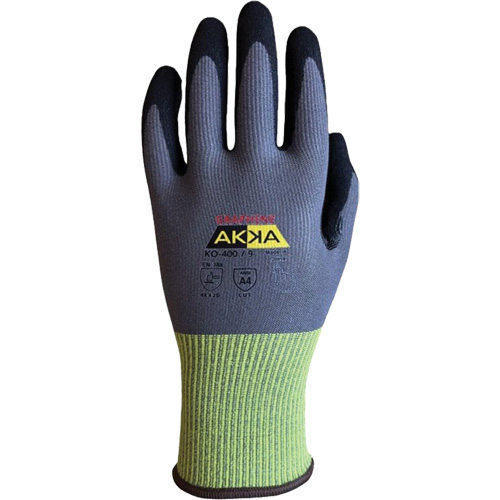 Gants r&eacute;sistants &agrave; la coupe interm&eacute;diaires KO-400, Taille 6, Calibre 15, Rev&ecirc;tement Nitrile, Enveloppe en Nylon/PEHP/Spandex/Graph&egrave;ne, ASTM ANSI niveau A4/EN 388 niveau D We Share Industrial Supply