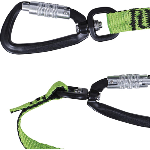 TT-9903 Longe &eacute;troite pour outils, Tendeur, Mousqueton double We Share Industrial Supply