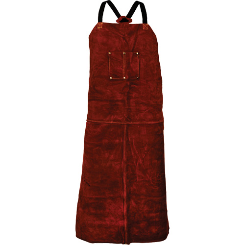 Tablier en cuir de vache Tillman 3842, Salopette, 42" lo, Brun We Share Industrial Supply