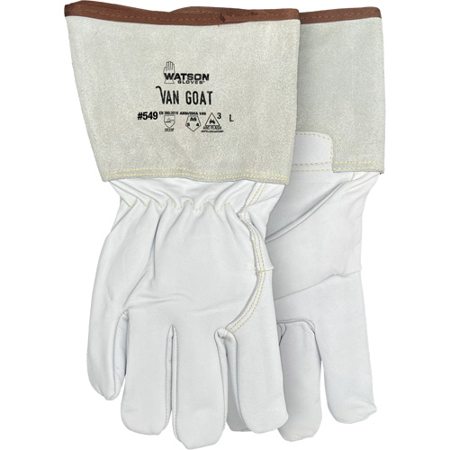 549 Van Goat Arc Rated Cut-Resistant Gloves, Size Medium, Cutshield/Para-Aramid/Polyester/Stainless Steel/Goatskin Shell, ASTM ANSI Level A6/EN 388 Level F We Share Industrial Supply