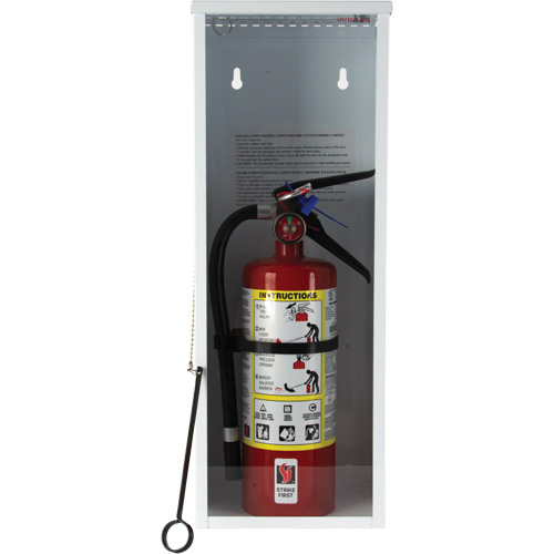 Light-Duty Fire Extinguisher Cabinet, 8" W x 22" H x 6" D We Share Industrial Supply