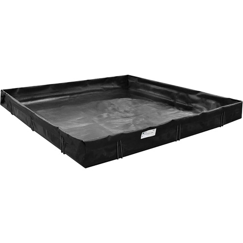 Spill Containment Berm, 2992 US gal. Capacity, 40' W x 10' L x 1" H, L-Bracket We Share Industrial Supply