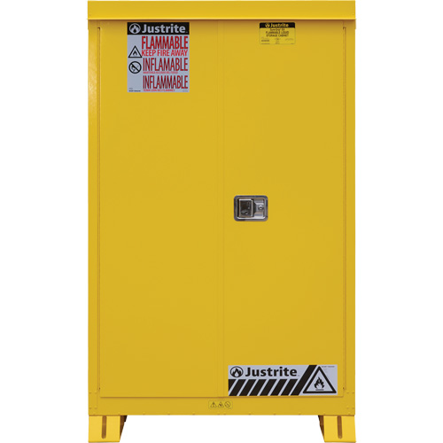 Outdoor Flammable Storage Cabinet, 45 gal., 2 Door, 43" W x 65" H x 18" D We Share Industrial Supply