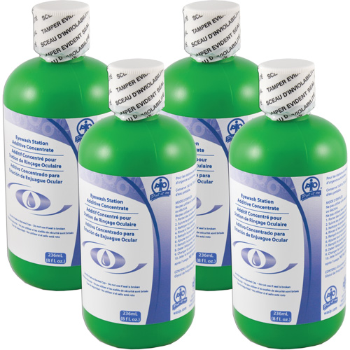 Additif pour pr&eacute;server l'eau dans les douches oculaires d'urgence autonomes, Canada, paquet de 4, 8 oz We Share Industrial Supply