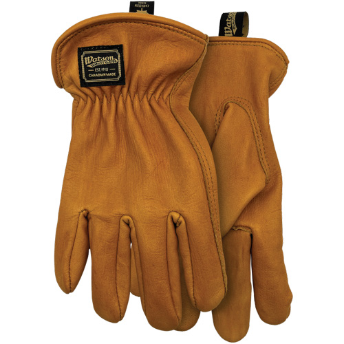 Gants r&eacute;sistants &agrave; la coupe The Duke 597CR, Taille Moyen, Enveloppe en Cuir de vache/Para-aramide/Polyester/Acier inoxydable, ASTM ANSI niveau A5 We Share Industrial Supply