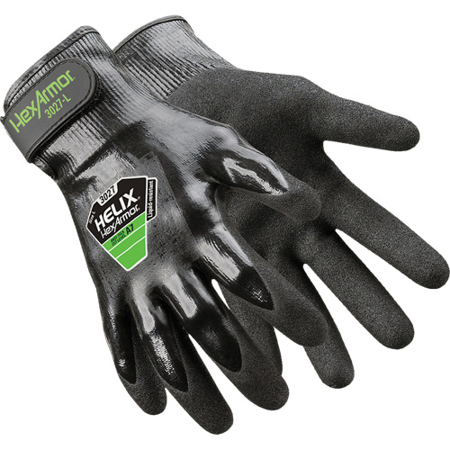 Gants Helix 3027, Taille 6/T-petit, Calibre 21, Rev&ecirc;tement Nitrile, Enveloppe en PEHP, ASTM ANSI niveau A7 We Share Industrial Supply