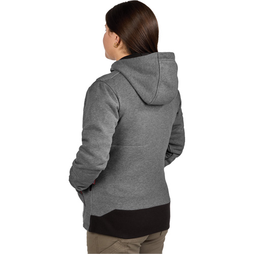 M12 Heated Hoodie with Battery, Women's, Large, Grey, Poly-Cotton We Share Industrial Supply