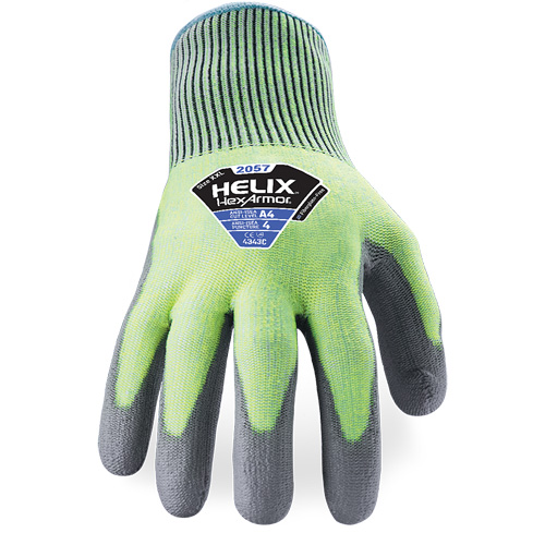 Gants r&eacute;sistant &agrave; la coupe & l'abrasion Helix 2057, Taille 6/T-petit, Calibre 13, Rev&ecirc;tement Polyur&eacute;thane, Enveloppe en PEHP, ASTM ANSI niveau A4/EN 388 niveau C We Share Industrial Supply