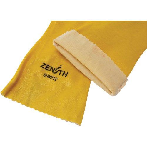 Gants &agrave; fini rugueux et r&eacute;sistants aux produits chimiques, Taille 9, 14" lo, PVC, Doublure en Interlock, 47-mil We Share Industrial Supply