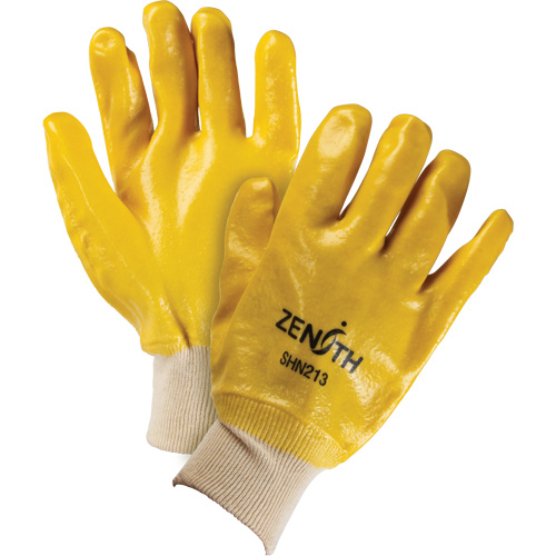 Gants &agrave; fini rugueux et r&eacute;sistants aux produits chimiques, Taille 9, 10" lo, PVC, Doublure en Interlock, 47-mil We Share Industrial Supply
