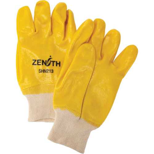 Gants &agrave; fini rugueux et r&eacute;sistants aux produits chimiques, Taille 9, 10" lo, PVC, Doublure en Interlock, 47-mil We Share Industrial Supply