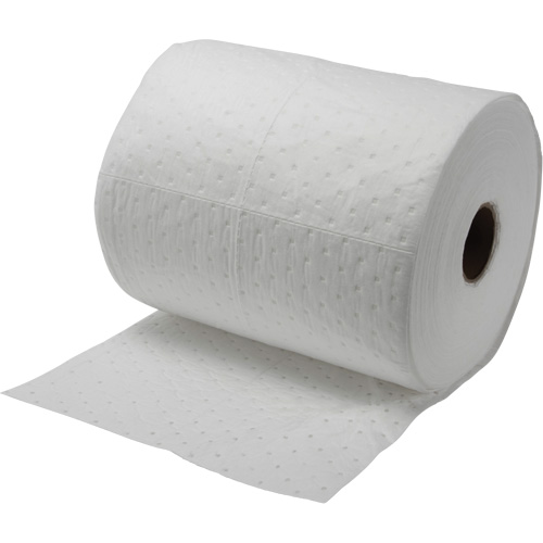 Rouleaux absorbants li&eacute;es, Lourd, 150' lo x 15" la, Absorption 12 gal. We Share Industrial Supply