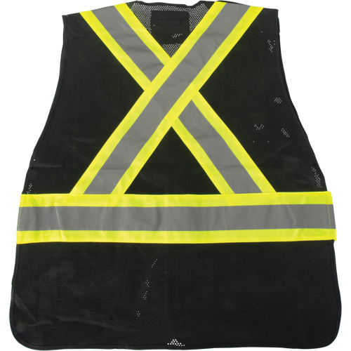 Veste d'arpenteur conforme aux normes de la CSA, Noir, Moyen, Polyester We Share Industrial Supply