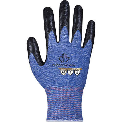 Gant extr&ecirc;mement r&eacute;sistant aux coupures, Taille 7, Calibre 13, Rev&ecirc;tement Mousse de nitrile, Enveloppe en TenActiv, ASTM ANSI niveau A9 We Share Industrial Supply
