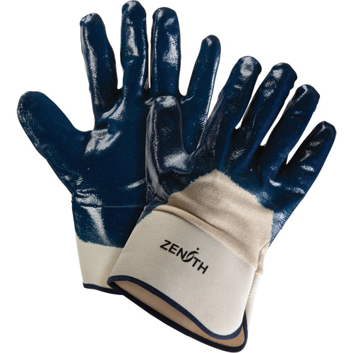 Gants &agrave; poignet de s&eacute;curit&eacute; de poids lourd, 11/2T-Grand, R&ecirc;vetement Nitrile, Enveloppe en Coton We Share Industrial Supply