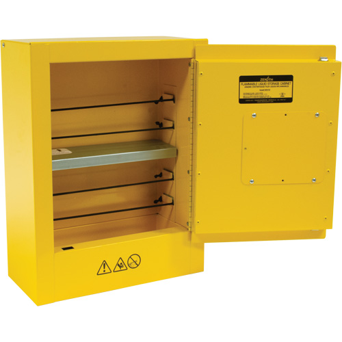 Armoire de s&eacute;curit&eacute; miniature pour produits inflammables, 2 gal., 1 Porte(s), 17" La x 22" h x 8" p We Share Industrial Supply