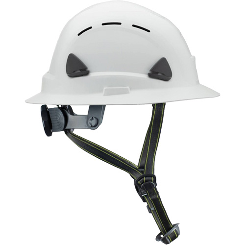 Fibre Metal Climbing Style Helmet with Full Brim, Meets CSA Type 2, Ratchet Suspension, Vented We Share Industrial Supply