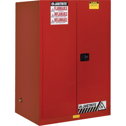 Sure-Grip&reg; EX Flammable Cabinet, 90 Gal., 2 Door, 43" W x 65" H x 34" D We Share Industrial Supply