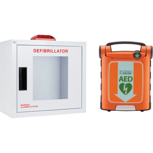 Trousse DEA Powerheart G5 avec armoire, Semi-automatique, Bilingue, Classe 3 We Share Industrial Supply