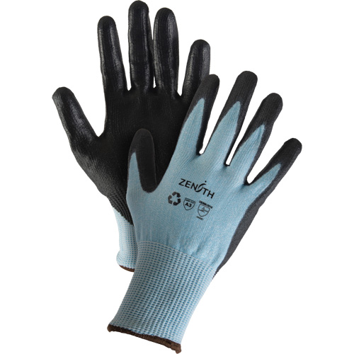 Gants &eacute;lastiques &eacute;cologiques r&eacute;sistants &agrave; la coupe, Taille 9, Calibre 13, Rev&ecirc;tement Polyur&eacute;thane, Enveloppe en PEHP/rPET, ASTM ANSI niveau A3 We Share Industrial Supply