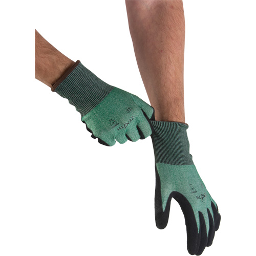 Lightweight High-Dexterity Cut-Resistant Gloves, Size 8, 21 Gauge, Foam Nitrile Coated, Stainless Steel/HPPE Shell, ASTM ANSI Level A3 We Share Industrial Supply