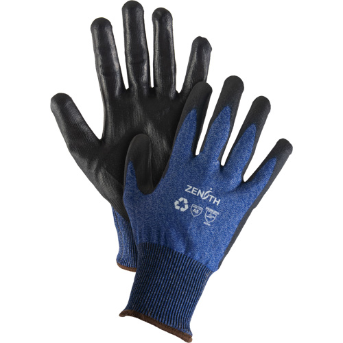 Gants &eacute;lastiques &eacute;cologiques r&eacute;sistants &agrave; la coupe, Taille 11, Calibre 18, Rev&ecirc;tement Polyur&eacute;thane, Enveloppe en Acier inoxydable/PEHP/rPET, ASTM ANSI niveau A5 We Share Industrial Supply