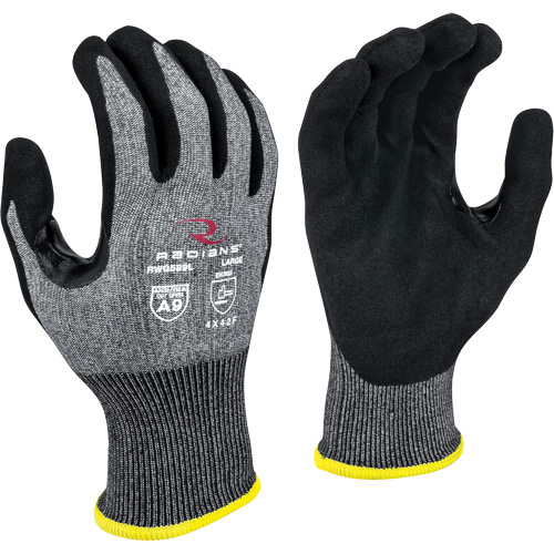 RWG589 Cut Protection Coated Gloves, Size X-Small, 18 Gauge, Foam Nitrile Coated, HPPE Shell, ASTM ANSI Level A9/EN 388 Level F We Share Industrial Supply