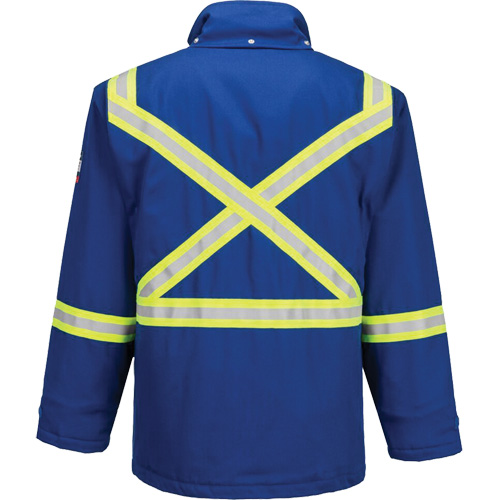 Bizflame&reg; 88/12 Insulated Winter Parka, Blue, Medium (Tall) We Share Industrial Supply