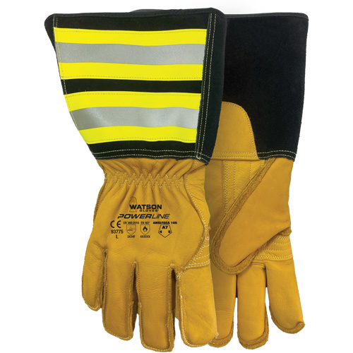 Gants r&eacute;sistants &agrave; l'eau Powerline, Cuir, Moyen We Share Industrial Supply