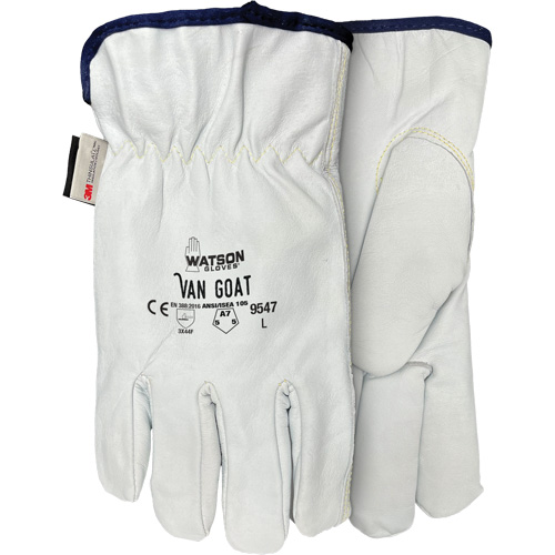 9547 Van Goat Cut Protection Gloves, X-Small, Grain Goatskin Palm, Thinsulate/Steel/Polyester/Para-Aramid Inner Lining We Share Industrial Supply