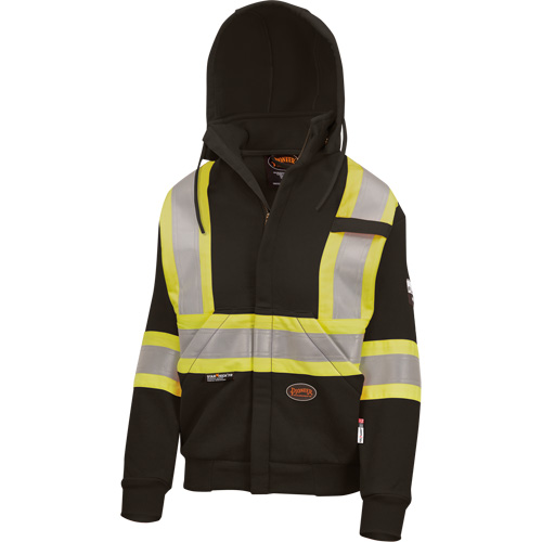 Heavyweight Safety Hoodie, Women's, X-Small, Black We Share Industrial Supply