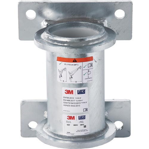 DBI-SALA&reg; Confined Space Wall Mount Base, Galvanized We Share Industrial Supply