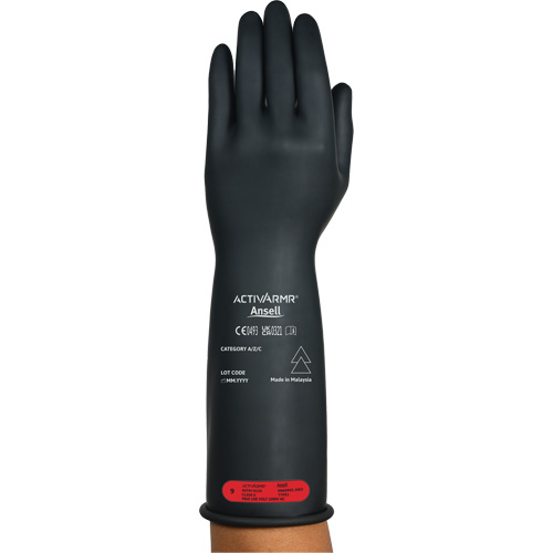 Gants &eacute;lectriques isol&eacute;s ultra l&eacute;gers ActivArmr RIG R014BUL, ASTM classe 0, Taille 8, 14" lo We Share Industrial Supply