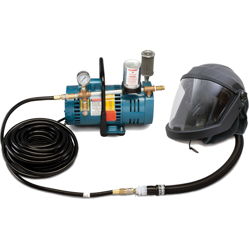 1-Worker DEFENDER Supplied Air Shield & Helmet System We Share Industrial Supply