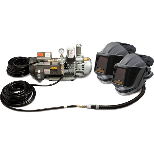 2-Worker MAXSHIELD&reg; Supplied Air Shield & Flip-Front Welding System We Share Industrial Supply