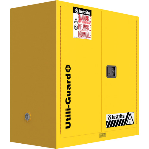 Utili-Guard+ Flammable Safety Cabinet, 30 gal., 1 Door, 43" W x 44" H x 22" D We Share Industrial Supply