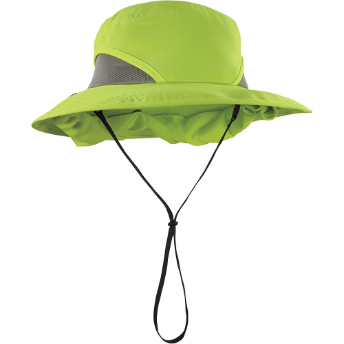Chapeau de garde forestier 8934 Chill-Its avec prot&egrave;ge-nuque, petit/moyen, Lime haute visibilit&eacute; We Share Industrial Supply